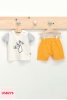 273 Костюм детский U.S POLO ASSN. БЕЛЫЙ-ГОРЧИЧНЫЙ