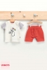 273 Костюм детский U.S POLO ASSN. БЕЛЫЙ-ОРАНЖЕВЫЙ