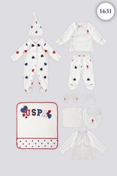 1631 Набор для выписки 10 предметов U.S POLO ASSN. КРЕМОВЫЙ фото 77244