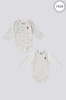 1424 Боди детское U.S POLO ASSN. КРЕМОВЫЙ фото 77028