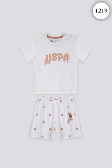 1219 Костюм детский U.S POLO ASSN. КРЕМОВЫЙ фото 76787