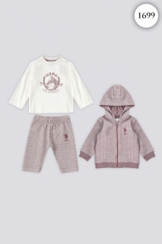 1699 Костюм детский U.S POLO ASSN. РОЗОВЫЙ фото 77300