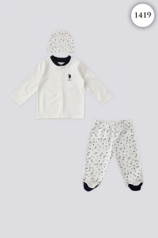 1419 Костюм детский U.S POLO ASSN. КРЕМОВЫЙ фото 77027