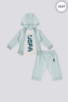 1849 Костюм детский U.S POLO ASSN. ЗЕЛЕНЫЙ фото 77458