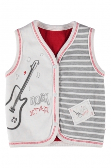 61176 Жилетка детская Bi Baby КОРИЧНЕВЫЙ фото 78448