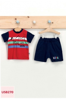 270 Костюм детский U.S POLO ASSN. КРАСНЫЙ-СИНИЙ фото 77918