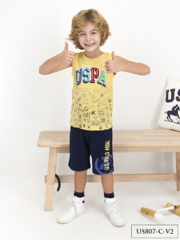 807-G Комплект для мальчика U.S POLO ASSN. v2 СВЕТЛО-ЖЕЛТЫЙ фото 78643