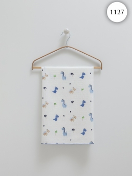 1127 Пелёнка муслиновая Caramell ИНДИГО-СИНИЙ фото 76491