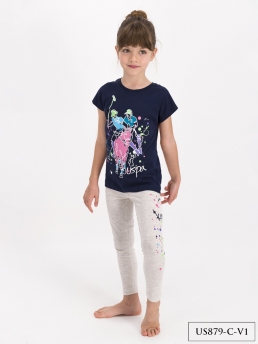 879-4 Комплект для девочки U.S POLO ASSN. v1 СИНИЙ фото 78820