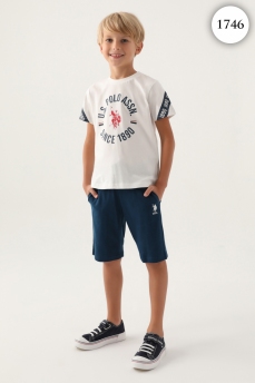 1746 Комплект для мальчика U.S POLO ASSN. v2 КРЕМОВЫЙ фото 77350