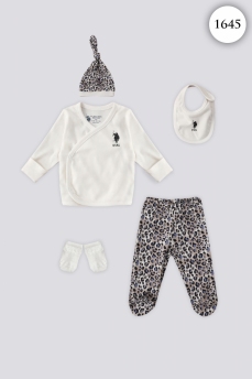 1645 Набор для выписки 5 предметов U.S POLO ASSN. КРЕМОВЫЙ фото 77253