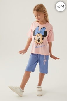4890 Комплект для девочки DISNEY v2 ПУДРА фото 78379