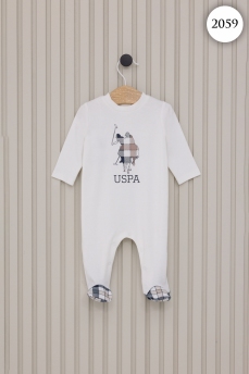 2059 Комбинезон детский U.S POLO ASSN. КРЕМОВЫЙ фото 77628
