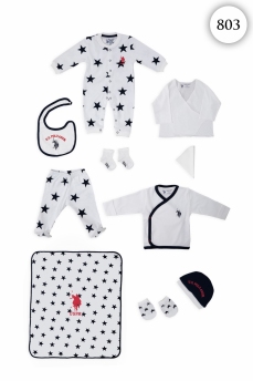 803 Набор для выписки 10 предметов U.S POLO ASSN. КРЕМОВЫЙ фото 78635