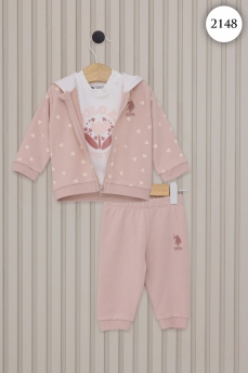 2148 Костюм детский U.S POLO ASSN. РОЗОВЫЙ фото 77695