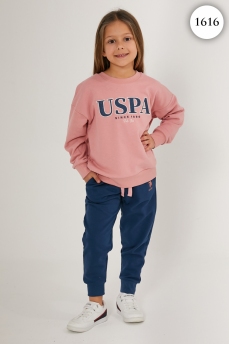1616 Комплект для девочки U.S POLO ASSN. v1 РОЗОВЫЙ фото 77202