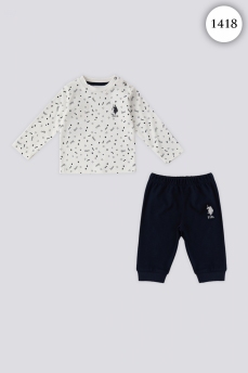 1418 Костюм детский U.S POLO ASSN. КРЕМОВЫЙ фото 77026