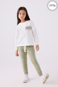 1976 Комплект для девочки U.S POLO ASSN. v1 КРЕМОВЫЙ фото 77556