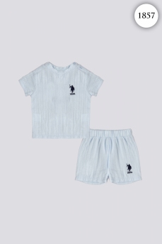 1857 Костюм детский U.S POLO ASSN. ГОЛУБОЙ фото 77462