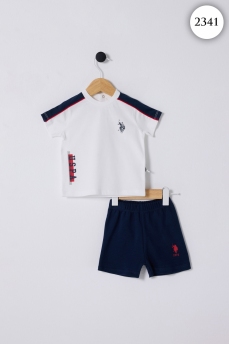 2341 Костюм детский U.S POLO ASSN. БЕЛЫЙ-КРАСНЫЙ фото 83730