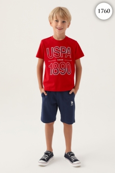 1760 Комплект для мальчика U.S POLO ASSN. v2 КРАСНЫЙ фото 77364