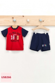 266 Костюм детский U.S POLO ASSN. КРАСНЫЙ-СИНИЙ фото 77914