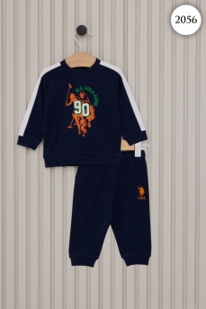 2056 Костюм детский U.S POLO ASSN. ТЕМНО-СИНИЙ ОРАНЖЕВЫЙ v1 фото 77626