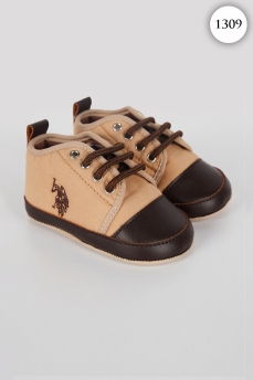 1309 Пинетки детские U.S POLO ASSN. v4 БЕЖЕВЫЙ фото 76966