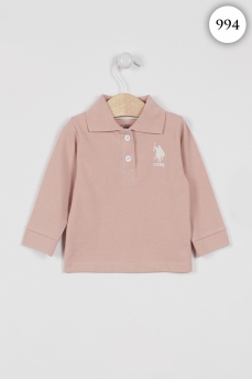 994 Лонгслив детский U.S POLO ASSN. СВЕТЛО-РОЗОВЫЙ фото 79348