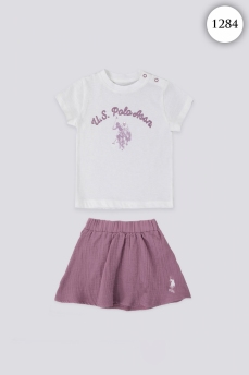 1284 Костюм детский U.S POLO ASSN. КРЕМОВЫЙ фото 76923