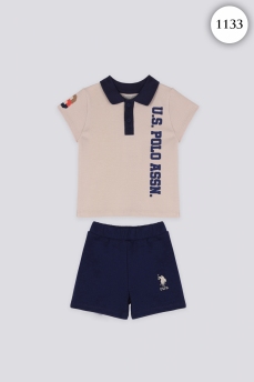 1133 Костюм детский U.S POLO ASSN. БЕЖЕВЫЙ фото 76531