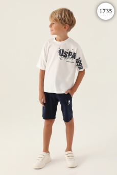 1735 Комплект для мальчика U.S POLO ASSN. v1 КРЕМОВЫЙ фото 77344