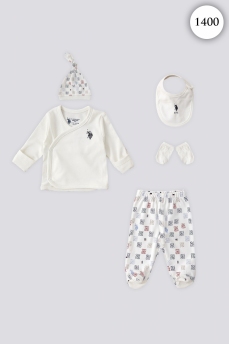 1400 Набор для выписки 5 предметов U.S POLO ASSN. КРЕМОВЫЙ фото 77018