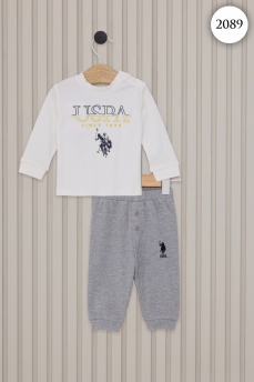 2089 Костюм детский U.S POLO ASSN. КРЕМОВЫЙ фото 77657
