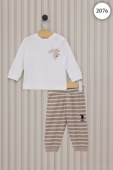 2076 Костюм детский U.S POLO ASSN. КРЕМОВЫЙ фото 77645