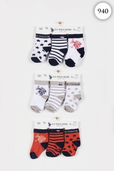 940 Носочки детские U.S POLO ASSN. АССОРТИ фото 79047