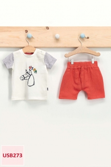 273 Костюм детский U.S POLO ASSN. БЕЛЫЙ-ОРАНЖЕВЫЙ фото 77922