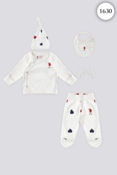 1630 Набор для выписки 5 предметов U.S POLO ASSN. КРЕМОВЫЙ фото 77243