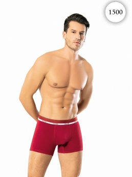 Мужские Боксеры 1500 DUDE Модал БОРДОВЫЙ фото 81418