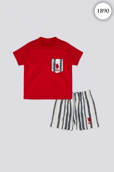 1890 Костюм детский U.S POLO ASSN. КРАСНЫЙ фото 77479