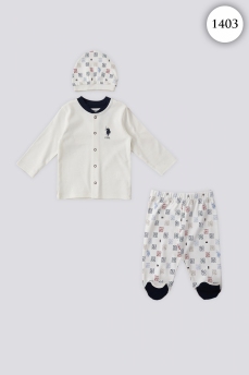 1403 Костюм детский U.S POLO ASSN. КРЕМОВЫЙ фото 77020