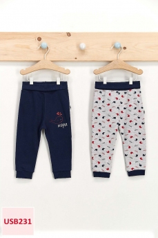 231 Брюки детские U.S POLO ASSN. ТЕМНО-СИНИЙ СЕРЫЙ фото 77745