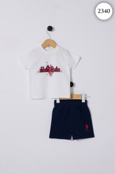 2340 Костюм детский U.S POLO ASSN. БЕЛЫЙ-КРАСНЫЙ фото 83727