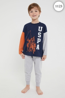 1123 Пижама для мальчика U.S POLO ASSN. v1 СИНИЙ фото 76466