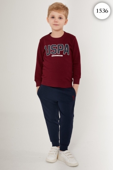 1536 Комплект для мальчика U.S POLO ASSN. v1 БОРДОВЫЙ фото 77149