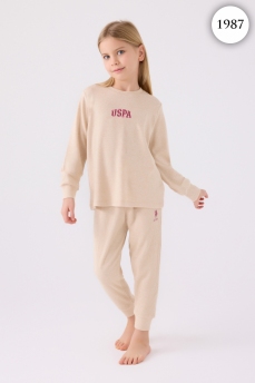 1987 Комплект для девочки U.S POLO ASSN. v1 КРЕМОВЫЙ фото 77572