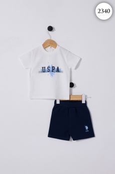 2340 Костюм детский U.S POLO ASSN. БЕЛЫЙ-СИНИЙ фото 83728