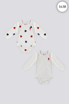 1638 Боди детское U.S POLO ASSN. КРЕМОВЫЙ фото 77247