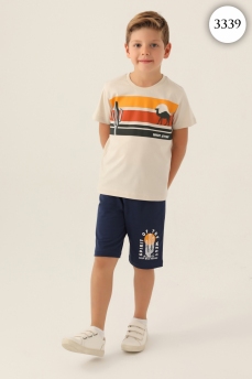 3339 Комплект для мальчика U.S POLO ASSN. v2 БЕЖЕВЫЙ фото 78048