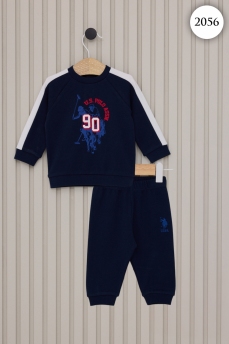 2056 Костюм детский U.S POLO ASSN. ТЕМНО-СИНИЙ ГОЛУБОЙ v2 фото 77625